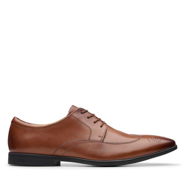 Clarks Mens Bampton Wing Brogues Brown | CA-8463071